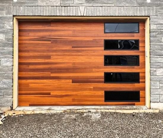 Completed garage door project